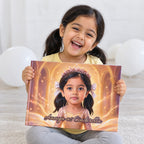 A child holding the book (sample child)