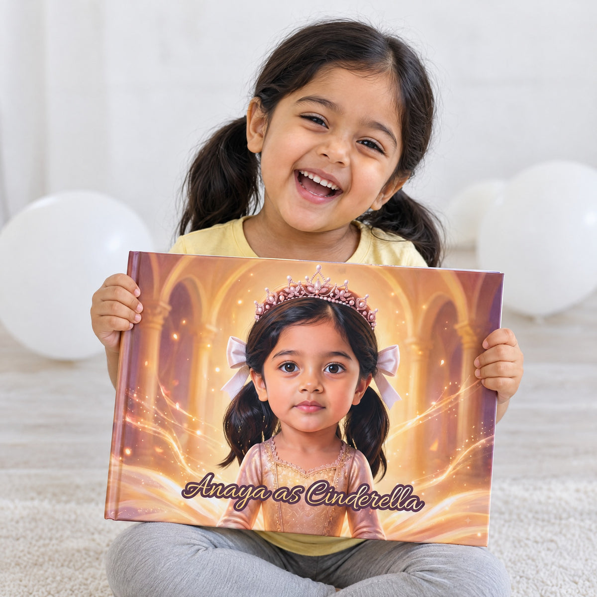 A child holding the book (sample child)