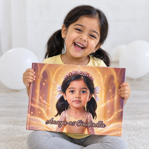 A child holding the book (sample child)