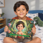 A child holding the book (sample child)