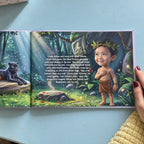 The book open